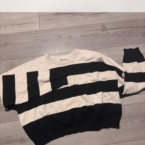 No Boundaries Black and White Sweater